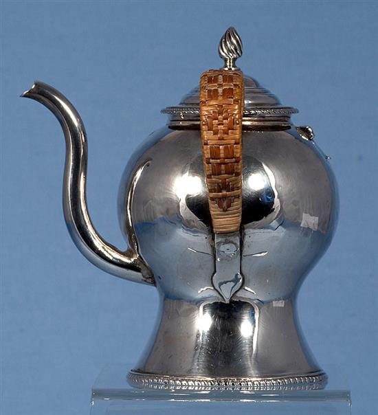 A rare George III silver Argyll, by Walter Brind, Height 140mm, gross weight: 8.4oz/264grms